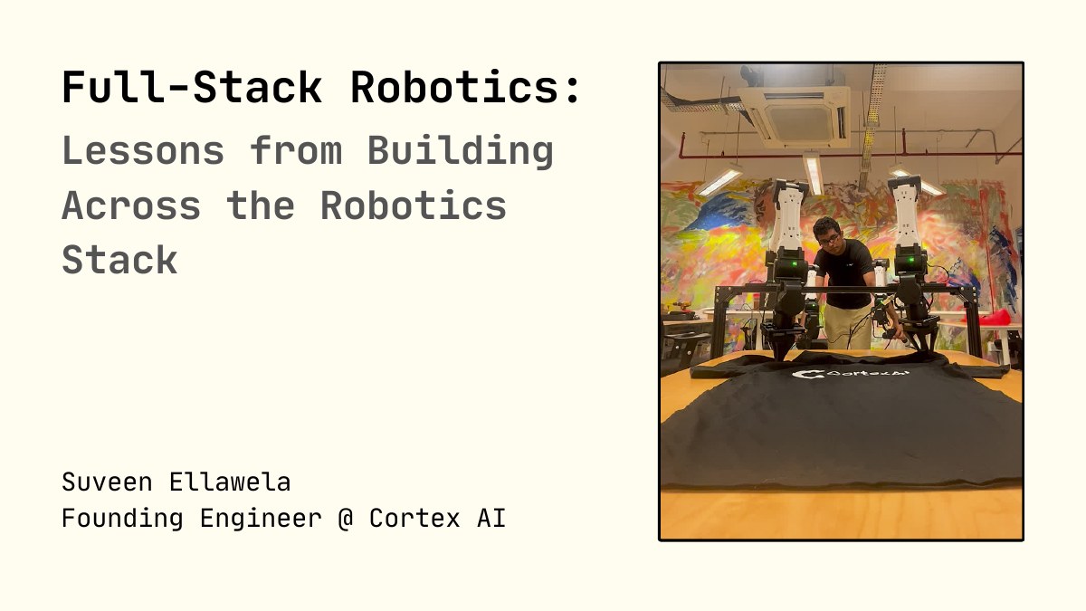 Full-Stack Robotics title slide