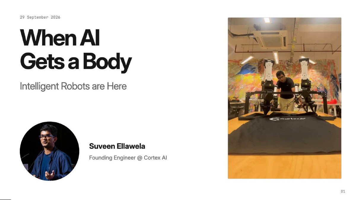 When AI Gets a Body title slide