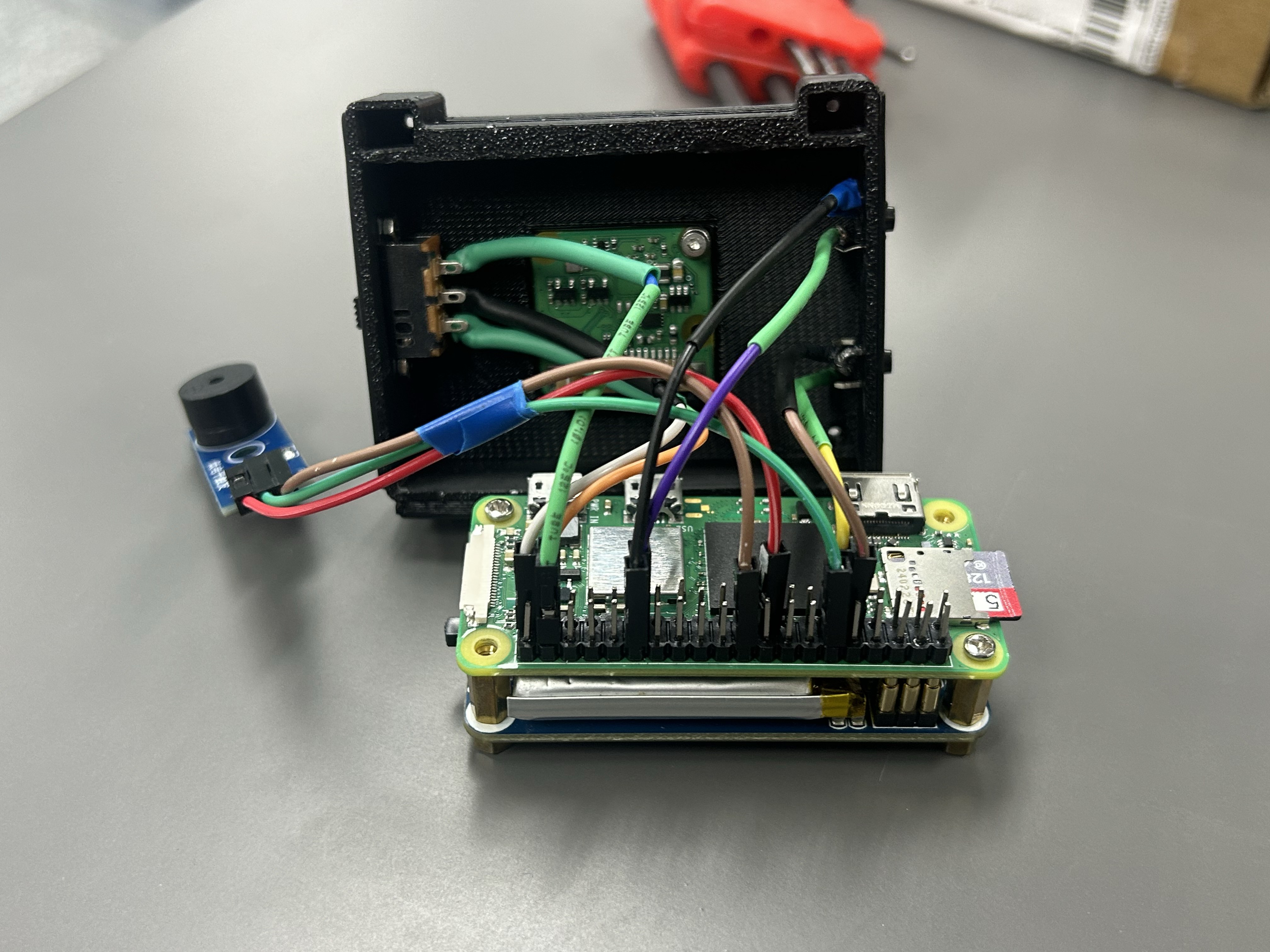 The camera wiring